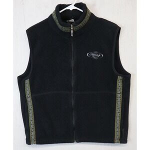 Vintage Cannondale Vest Black Size L Polartec Fleece Made In USA Embroidered